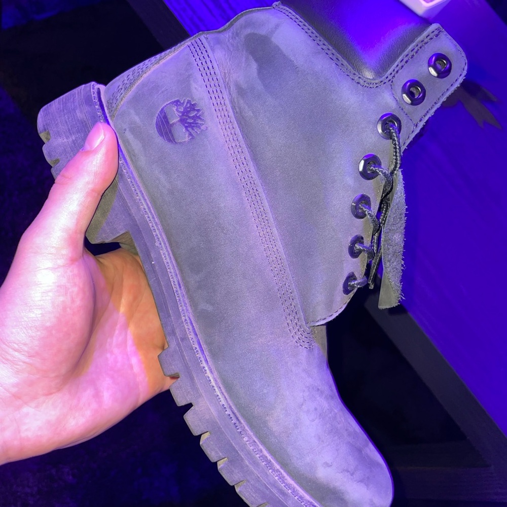 Timberland black Suede Lace-Up Boots